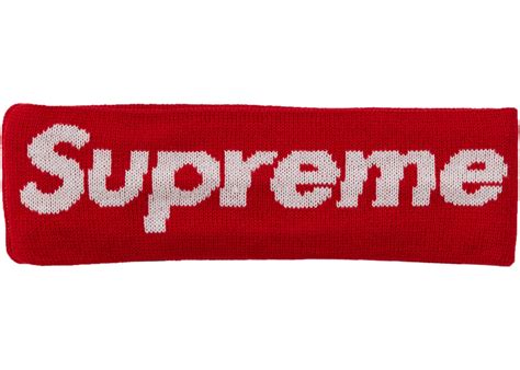 This new era big logo headband that released on october the one size fits all headband retailed for $32. Supreme New Era Big Logo Headband FW18 Red - kickstw