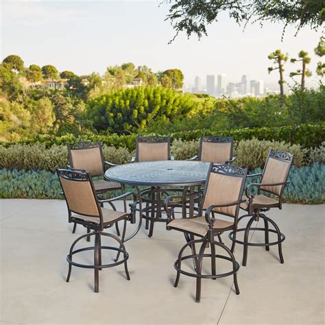 Bar Height Patio Table With Umbrella Hole Patio Furniture