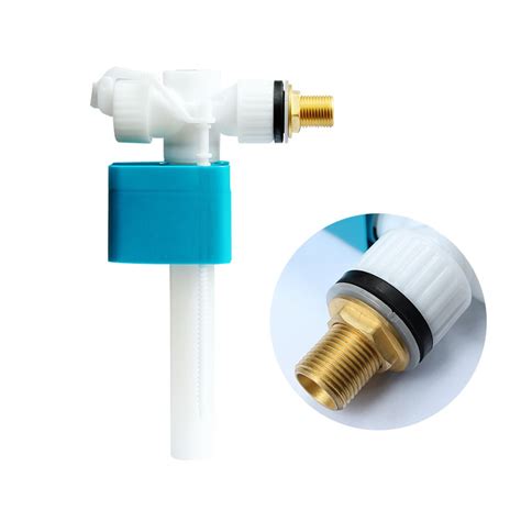 A float valve is a mechanical feedback mechanism that regulates fluid level by using a float to drive an inlet valve so that a higher fluid level will force the valve closed while a lower fluid the most common use of a float valve is to control the filling of water in the water tank (cistern) of a commode (toilet). G3/8 & g1/2 plastic side entry toilet inlet float valve ...