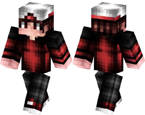 Red Shaded Guy With Cap Minecraft Skin Minecraft Hub