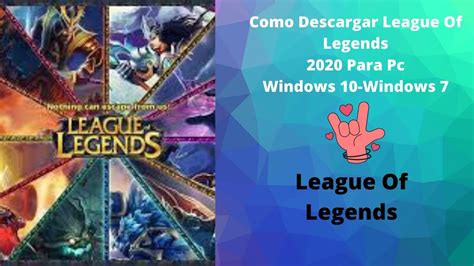 Pero hay muchos otros modos de juego por si no tienes tiempo para partidas largas: Como descargar league of legends para pc windows 10 ...