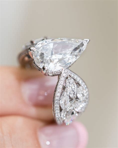 Unique Pear Shaped Engagement Rings And Band Design By Piaget High