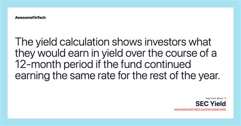 Sec Yield Awesomefintech Blog