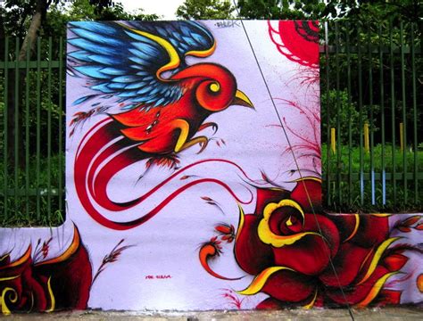 Graffitis De Rosas Arte Con Graffiti