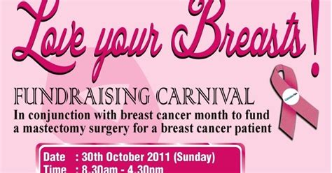 National Cancer Society Of Malaysia Penang Branch Love Your Breasts