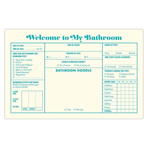 Goodreads helps you keep track of books you want to read. Bathroom Guest Book | Unique housewarming gifts, Bathroom ...