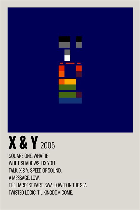 minimalist polaroid album poster coldplay xandy