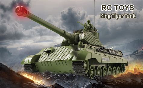 Amazon Com RC Tank Remote Control WW2 German King Tiger Army Tank