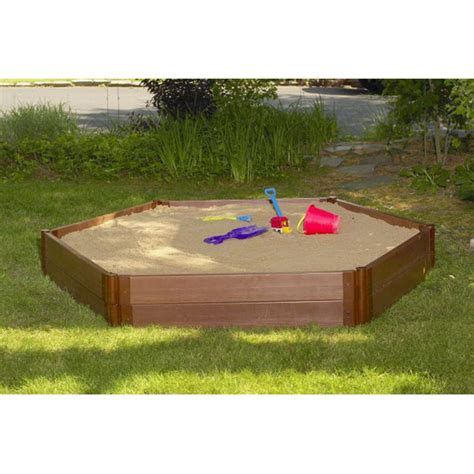 Frame It All Two Inch Series Composite Hexagon Sandbox Kit 11h In