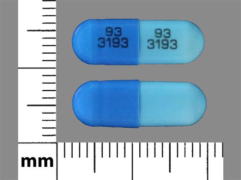 93 3193 93 3193 Pill Blue Capsuleoblong Pill Identifier