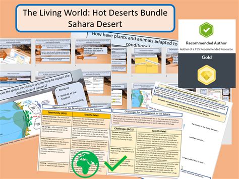 Aqa 9 1 Living World Hot Deserts Sahara Desert Case Study Bundle