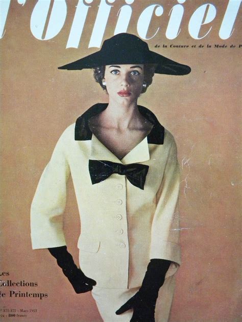 Vintage 1953 Lofficiel French Fashion Magazine 3500 Via Etsy