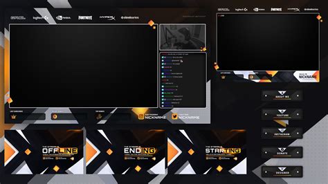 Amazing Stream Overlay Template 2021 Various Colors Psd Package