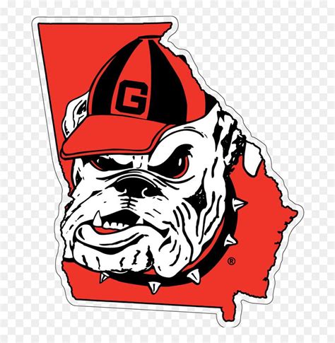 Georgia Bulldog Uga Bulldogs State With Logo Decal Georgia Bulldogs