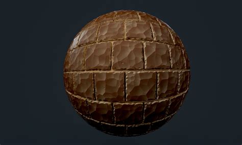 Painted 3d Stylized Brick Wall Seamless Pbr Texture