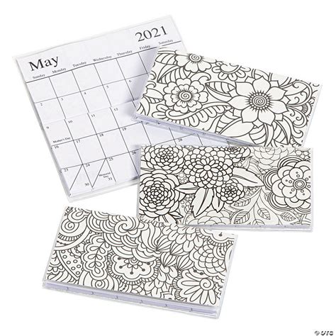 2021 2022 Adult Coloring Pocket Calendars Oriental Trading