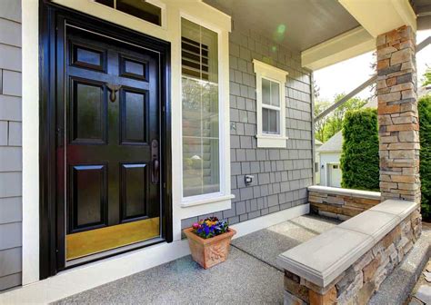 Best Front Door Colors For A Gray House Home Decor Bliss