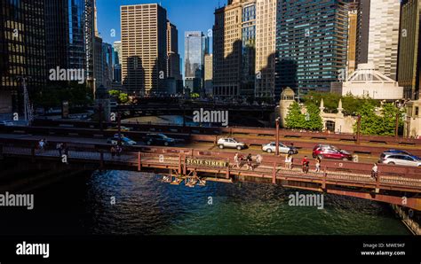 State Street Bridge Chicago River Chicago Il Usa Stock Photo Alamy