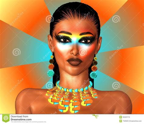 Fashion Makeup On Abstract Background Stock Photo Image