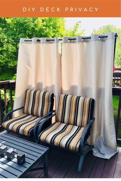 Diy Deck Privacy Curtain Quick Easy And Stylish Way To Dress Up Your