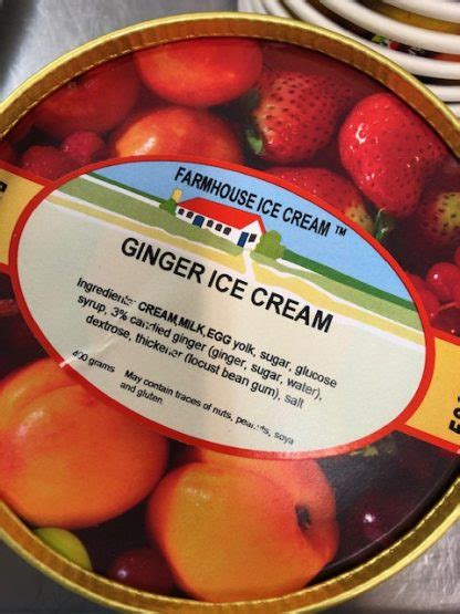 Ginger Ice Cream 500ml Thorntonhall Farmhouse Ice Cream