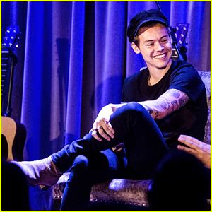 A dimpled, rakish prankster happy to wear the mantle of class clown and they sound like songs that would be beat up in the bathroom by the likes of kiwi and only angel, two swaggering slabs of codpiece rock; Harry Styles Photos, News and Videos | Just Jared