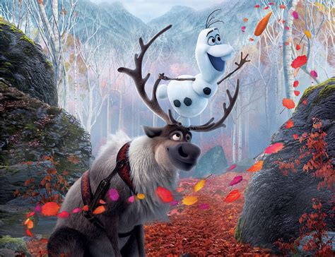 Disney Frozen Olaf And Sven Wallpaper