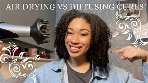 Air Drying Vs Diffusing Curly Hair Youtube