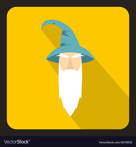 Wizard Icon Flat Style Royalty Free Vector Image