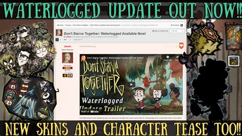 New Waterlogged Update Out Now New Character Tease Wanda Skins And More Dont Starve