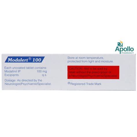 Modalert 100 Tablet 10 S Price Uses Side Effects Composition Apollo Pharmacy