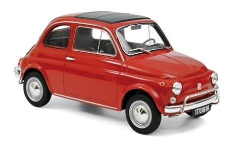 Diecast Model Cars Fiat 500 118 Norev L Red 1968 Uk
