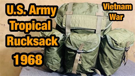 Tropical Rucksack Us Army 1968 Vietnam War Youtube