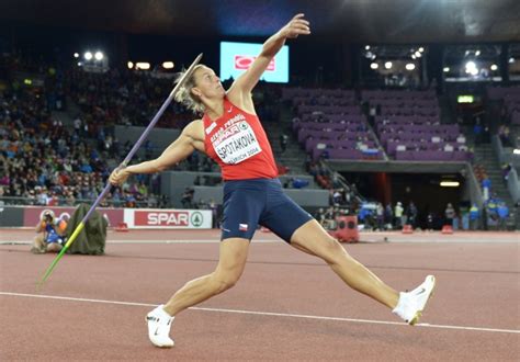 The men s javelin is 8.5 ft (260 cm) long, the women s. Javelin-thrower Špotáková triumphs in Zurich but expresses ...
