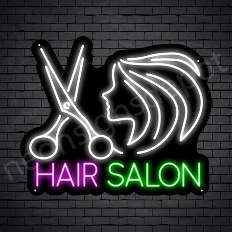 Hair Salon Neon Sign Scissor Women Hair Salon Neon Signs Depot