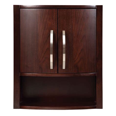 Dorel living otum 36 bathroom vanity, dark walnut amazon. DECOLAV Lola 22 in. W Birch Wall Cabinet in Dark Walnut ...