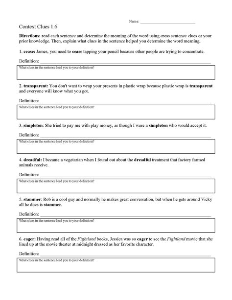 Context Clues Worksheets For 2nd Grade Word Discovery 2nd Grade