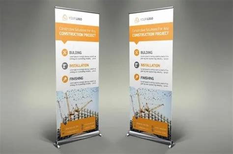 Aluminium Pull Up Banner Stand For Promotional Size 2 X 5 Feet Rs