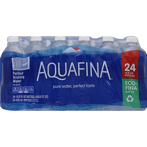 Aquafina Purified Drinking Water 169 Fl Oz 24 Count Tonys