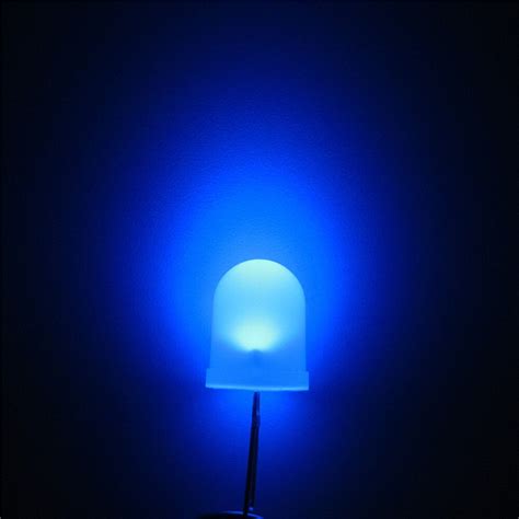 1000pcs Led 10mm Diffused Led Blue 10mm Round Top Emitting Diodes Ultra Bright Led Lamp Light