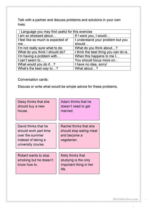 Agony Aunt Worksheet Free Esl Printable Worksheets Made By Teachers Agony Aunt Problem And