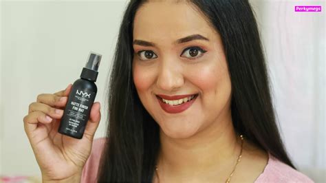 Make Your Makeup Long Lasting Nyx Makeup Setting Spray Review And Demo Perkymegs Youtube