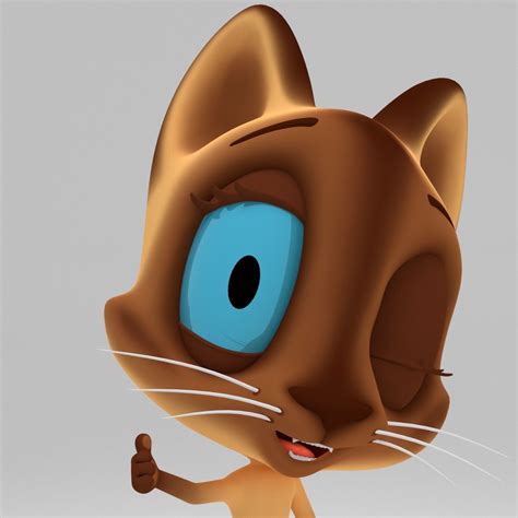 Stylized Cartoon Cat Rigged 3d Model Rigged Cgtrader