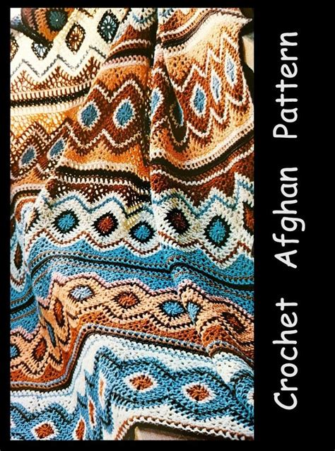 Crochet Afghan Pattern Instant Download Pdf Pattern No Etsy In 2020