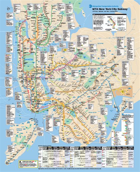 Mta Nyc Subway Map Pdf Map Vector