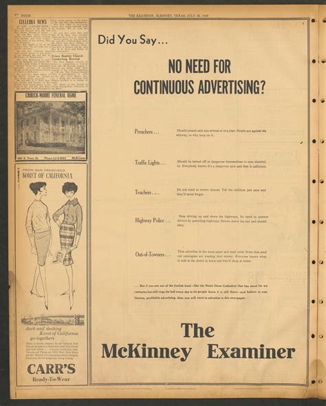 The McKinney Examiner (McKinney, Tex.), Vol. 73, No. 44, Ed. 1 Thursday