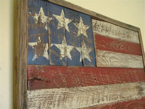 Rustic Barn Wood American Flag
