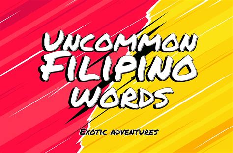 Uncommon Filipino Words