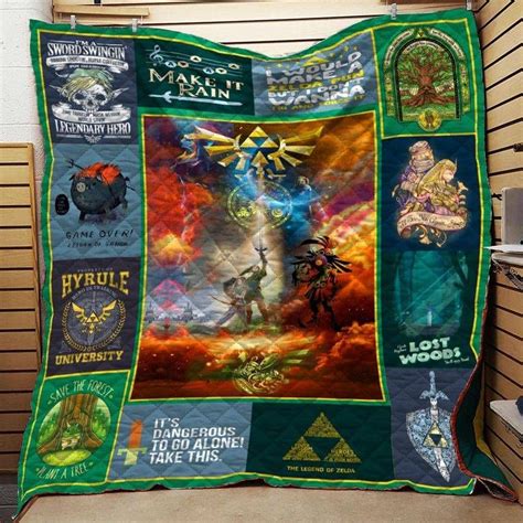Tlmus The Legend Of Zelda Quilt Blanket 01 In 2022 Zelda Quilt