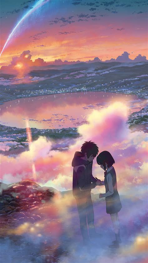 Yourname Anime Art Night Cute Kimi No Na Wa Android Wallpaper Android